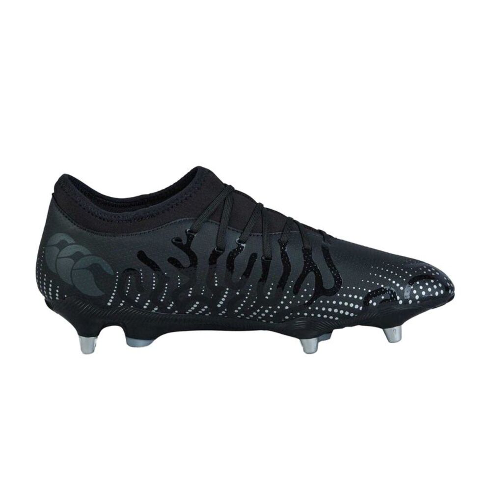 Canterbury Mens Speed Infinite Team Soft Ground Rugby Boots / Black/Silver